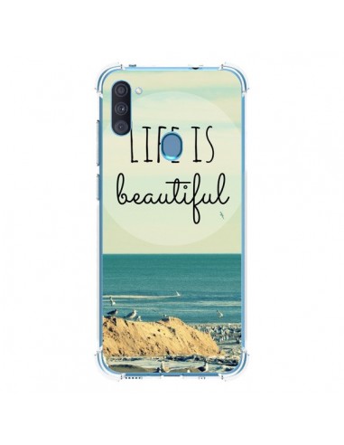 Coque Samsung Galaxy A11 et M11 Life is Beautiful - R Delean