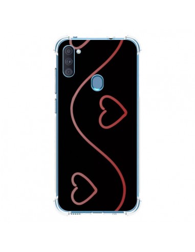 Coque Samsung Galaxy A11 et M11 Coeur Love Rouge - R Delean