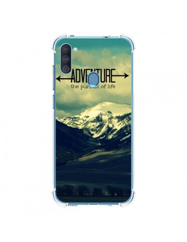 Coque Samsung Galaxy A11 et M11 Adventure the pursuit of life Montagnes Ski Paysage - R Delean