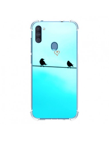 Coque Samsung Galaxy A11 et M11 Oiseaux Birds Amour Love - R Delean