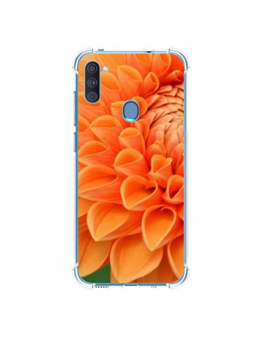 Coque Samsung Galaxy A11 et M11 Fleurs oranges flower - R Delean