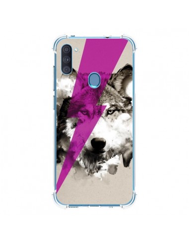 Coque Samsung Galaxy A11 et M11 Wolf Rocks - Robert Farkas