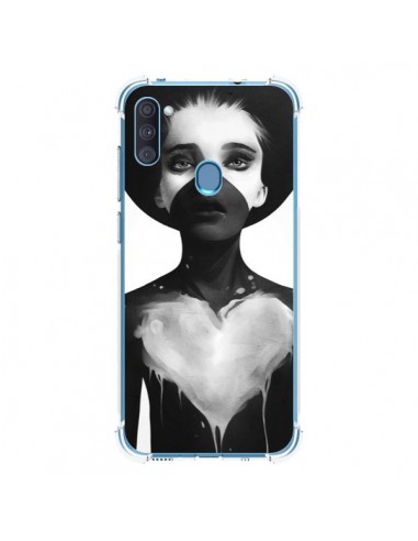 Coque Samsung Galaxy A11 et M11 Fille Coeur Hold On - Ruben Ireland