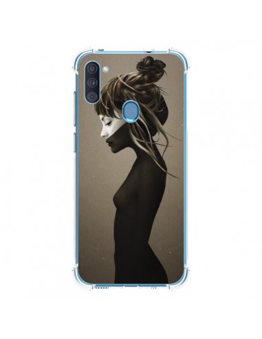 Coque Samsung Galaxy A11 et M11 Fille Pensive - Ruben Ireland