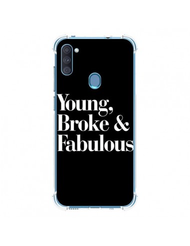 Coque Samsung Galaxy A11 et M11 Young, Broke & Fabulous - Rex Lambo