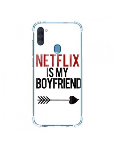 Coque Samsung Galaxy A11 et M11 Netflix is my Boyfriend - Rex Lambo