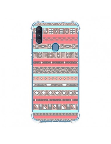 Coque Samsung Galaxy A11 et M11 Azteque Aztec Rose Pastel - Rex Lambo