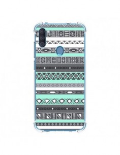 Coque Samsung Galaxy A11 et M11 Azteque Aztec Bleu Pastel...