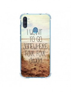 Coque Samsung Galaxy A11 et M11 I want to go somewhere -...