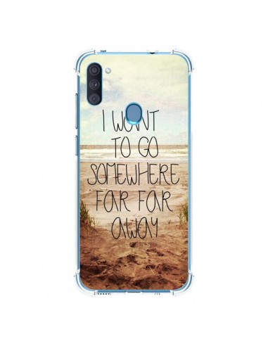 Coque Samsung Galaxy A11 et M11 I want to go somewhere - Sylvia Cook