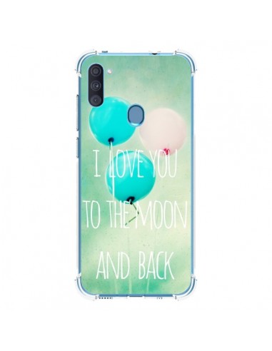 Coque Samsung Galaxy A11 et M11 I love you to the moon and back - Sylvia Cook