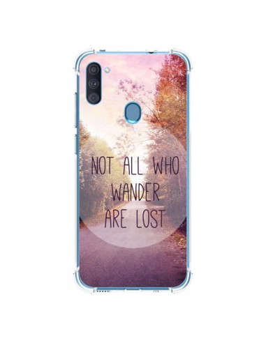 Coque Samsung Galaxy A11 et M11 Not all who wander are lost - Sylvia Cook