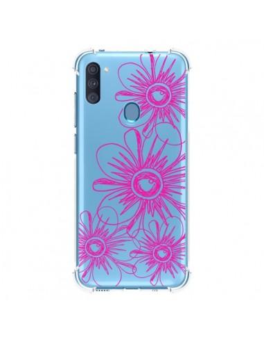 Coque Samsung Galaxy A11 et M11 Spring Flower Fleurs Roses Transparente - Sylvia Cook