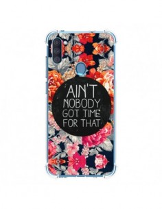Coque Samsung Galaxy A11 et M11 Fleur Flower Ain't nobody...