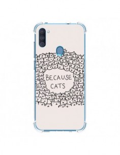 Coque Samsung Galaxy A11 et M11 Because Cats chat -...