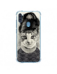 Coque Samsung Galaxy A11 et M11 Audrey Cat Chat - Tipsy Eyes