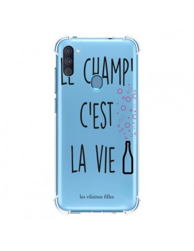 Coque Samsung Galaxy A11 et M11 Le Champ, c'est la Vie Transparente - Les Vilaines Filles