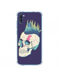 Coque Samsung Galaxy A11 et M11 Tête de mort Punk -...