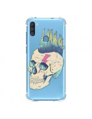 Coque Samsung Galaxy A11 et M11 Tête de Mort Crane Punk Transparente - Victor Vercesi