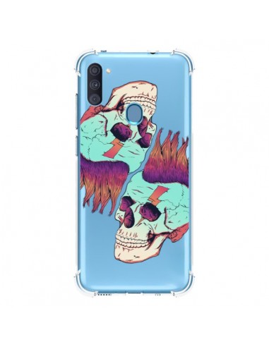 Coque Samsung Galaxy A11 et M11 Tête de Mort Crane Punk Double Transparente - Victor Vercesi