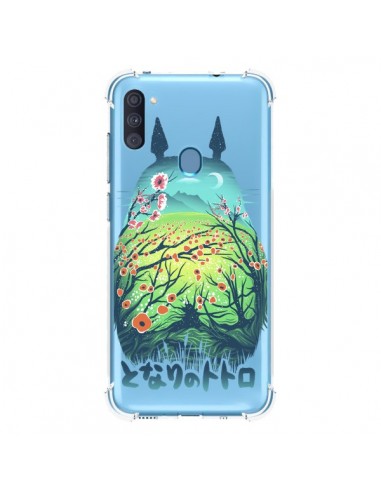 Coque Samsung Galaxy A11 et M11 Totoro Manga Flower Transparente - Victor Vercesi