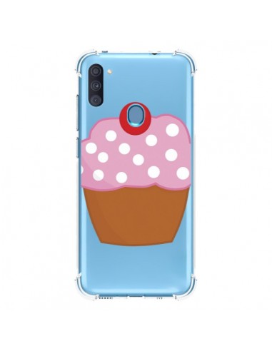 Coque Samsung Galaxy A11 et M11 Cupcake Cerise Transparente - Yohan B.