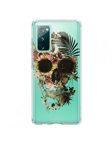 Coque Samsung Galaxy S20 Garden Skull Tête de Mort Transparente - Ali Gulec