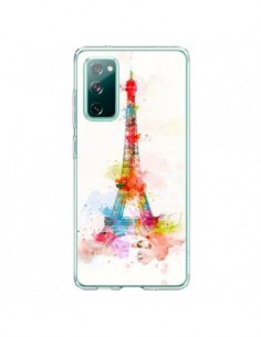 Coque Samsung Galaxy S20 Paris Tour Eiffel Muticolore -...