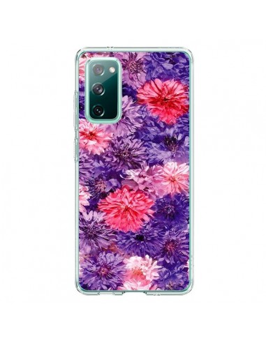 Coque Samsung Galaxy S20 Fleurs Violettes Flower Storm - Asano Yamazaki