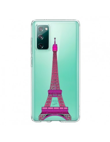 Coque Samsung Galaxy S20 Tour Eiffel Rose Paris Transparente - Asano Yamazaki