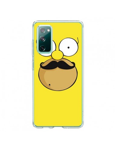 Coque Samsung Galaxy S20 Homer Movember Moustache Simpsons - Bertrand Carriere