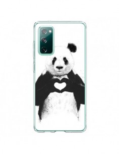 Coque Samsung Galaxy S20 Panda Amour All you need is love...