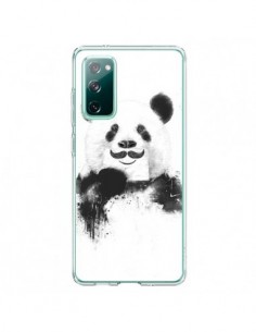 Coque Samsung Galaxy S20 Funny Panda Moustache Movember -...