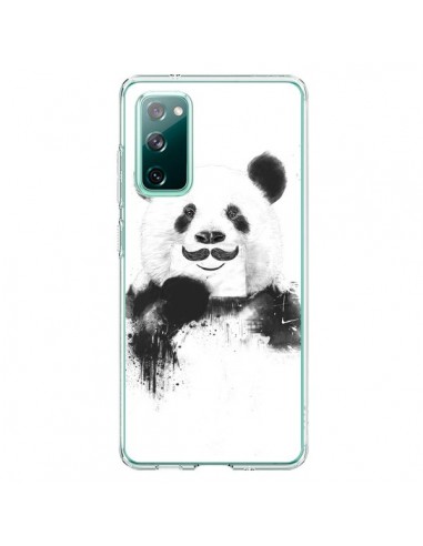 Coque Samsung Galaxy S20 Funny Panda Moustache Movember - Balazs Solti