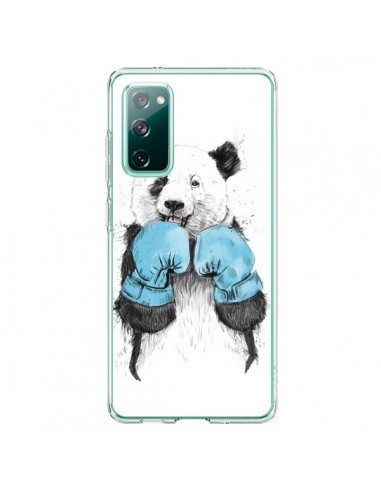 Coque Samsung Galaxy S20 Winner Panda Boxeur - Balazs Solti