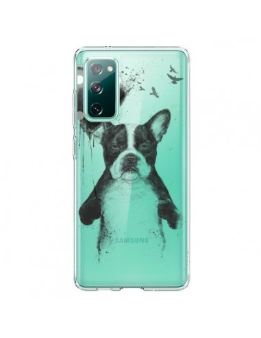 Coque Samsung Galaxy S20 Love Bulldog Dog Chien Transparente - Balazs Solti