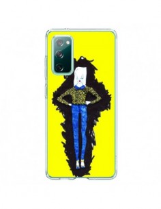 Coque Samsung Galaxy S20 Julie Femme Fashion Mode Jaune -...