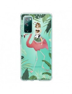 Coque Samsung Galaxy S20 Lolo Love Flamant Rose Chien...