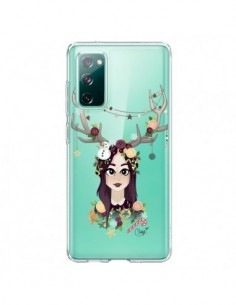 Coque Samsung Galaxy S20 Christmas Girl Femme Noel Bois...