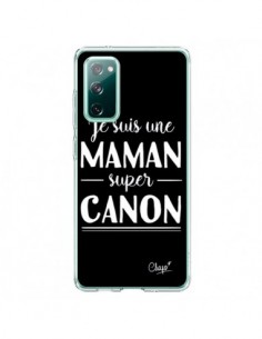 Coque Samsung Galaxy S20 Je suis une Maman super Canon -...