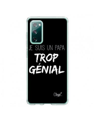 Coque Samsung Galaxy S20 Je suis un Papa trop Génial Noir - Chapo