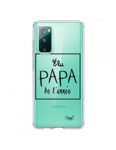 Coque Samsung Galaxy S20 Elu Papa de l'Année Transparente - Chapo