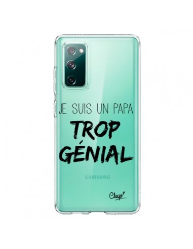Coque Samsung Galaxy S20 Je suis un Papa trop Génial Transparente - Chapo