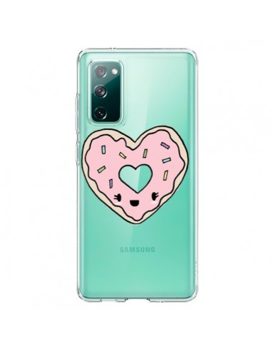 Coque Samsung Galaxy S20 Donuts Heart Coeur Rose Transparente - Claudia Ramos