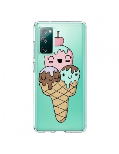 Coque Samsung Galaxy S20 Ice Cream Glace Summer Été Cerise Transparente - Claudia Ramos