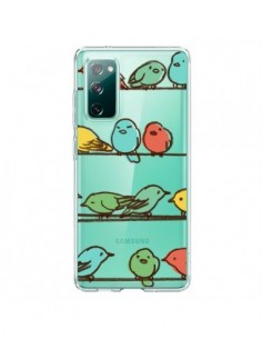 Coque Samsung Galaxy S20 Oiseaux Birds Transparente -...