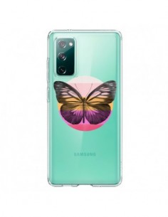 Coque Samsung Galaxy S20 Papillon Butterfly Transparente...