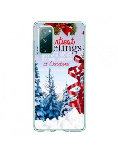 Coque Samsung Galaxy S20 Voeux Joyeux Noël - Eleaxart