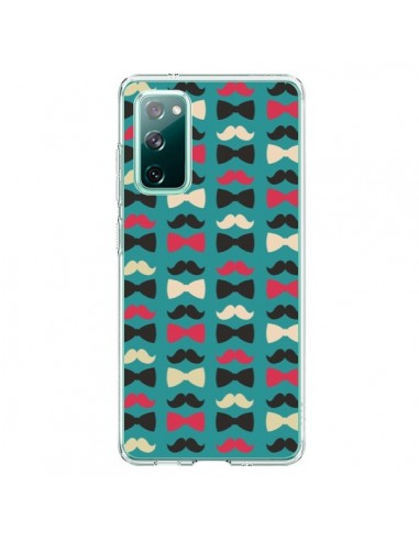 Coque Samsung Galaxy S20 Hipster Moustache Noeud Papillon - Eleaxart