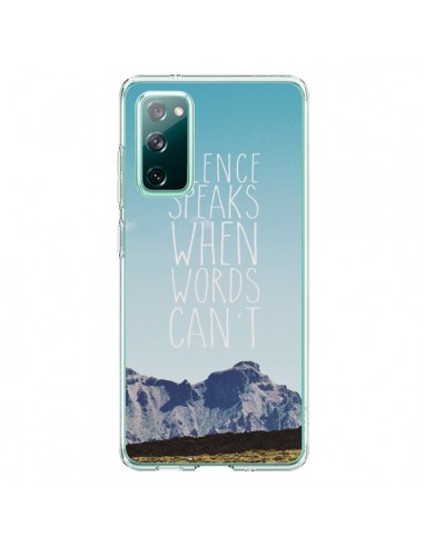 Coque Samsung Galaxy S20 Silence speaks when words can't paysage - Eleaxart